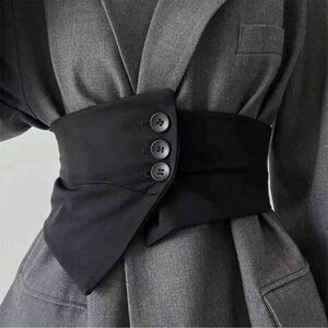 Elegant Black Waist Belt
